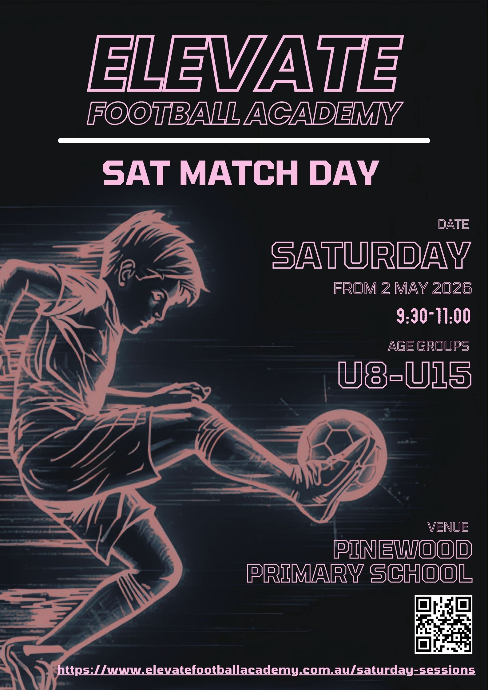 Saturday Sessions - Term 2 2026, U8-U15, 5v5 Match Play